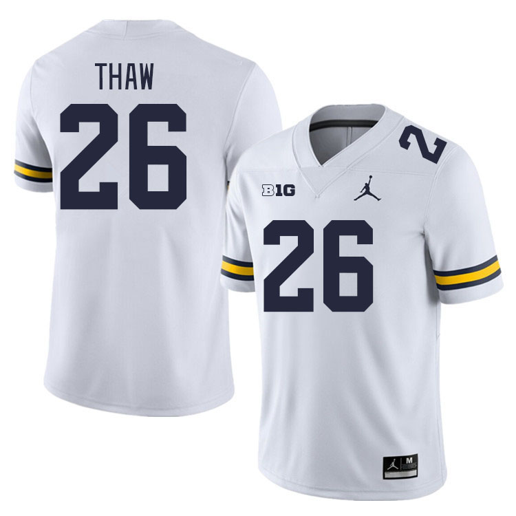 Michigan Wolverines #26 Jake Thaw College Football Jerseys Stitched Sale-White